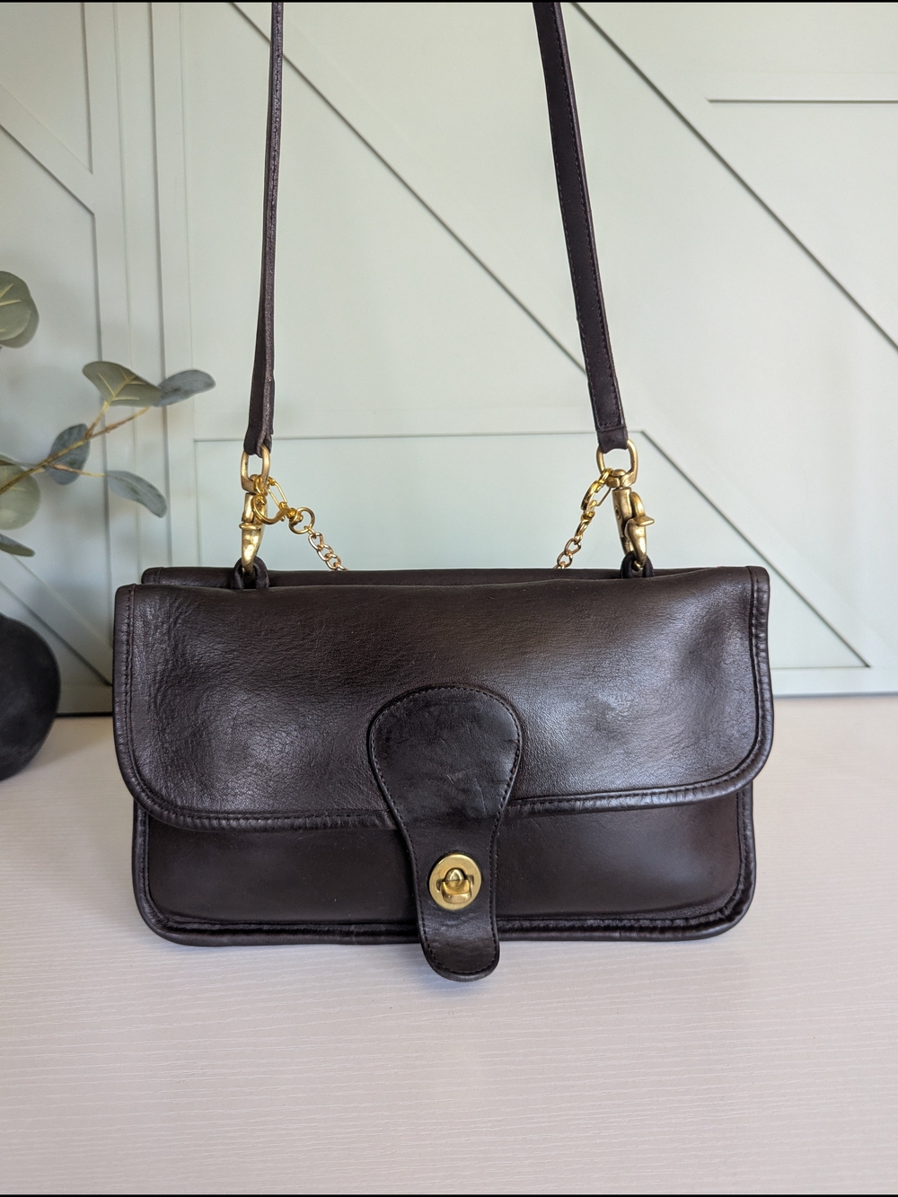 vintage 60's Coach Double Sided Satchel / Twin Clutch - Picture 9 of 15